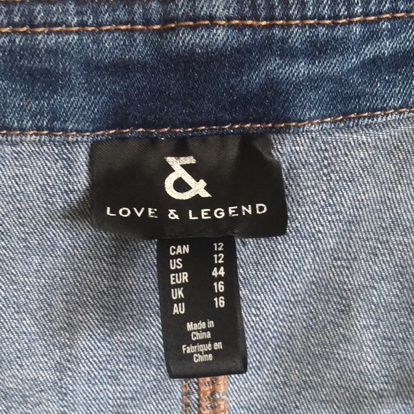 Overall Shorts Blue Jeans - Picture 4 of 4